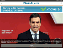 Tablet Screenshot of diariodejerez.es